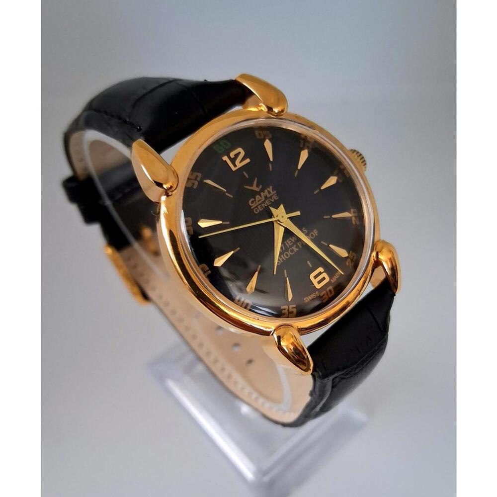 Vintage Camy Men's Leather Mechanical‎ Watch RARE